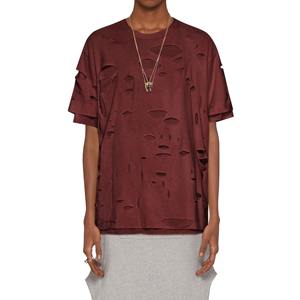 T-shirt pour homme en coton 100% tissé, délavé à l'acide, tendance 2025, prix bas, produit de premier rang - Product Image 1