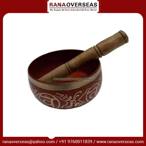 Ciotola di metallo in ottone con bastone di legno per Chakra curando la consapevolezza e alleviare lo Stress al miglior <span class=keywords><strong>prezzo</strong></span> - Product Image 3