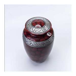 Color rosa con diseño hecho a mano Urna Cenizas Artículos funerarios Urna adulta de latón y aluminio para urna budista - Product Image 1