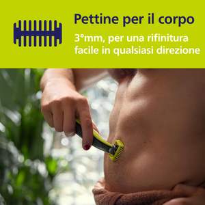 Kit de Afeitadora para Rostro y Cuerpo, Dos Cuchillas de Repuesto de Cerámica y un Peine Corporal - Product Image 6