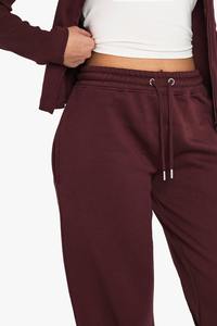 Conjunto Deportivo de 2 Piezas para Mujer, Estilo Modesto, Color Sólido, Cintura Alta, Cordón Ajustable, Corte Ajustado, Felpa Suave - Product Image 4