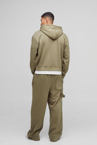 Ensemble de sweat-shirt oversize personnalisé avec lavage à l'acide, unisexe, imprimé personnalisé, poche kangourou, sweat-shirt et pantalon de survêtement lavés à l'acide, survêtement pour homme - Product Image 6