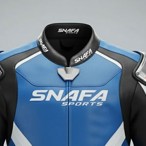 Chaqueta de Cuero para Motociclista de Alta Calidad, Chaqueta de Cuero para Motocicleta con Logotipo Personalizado, Chaqueta de Cuero para Motocicleta Moderna y Elegante para Hombre - Product Image 5