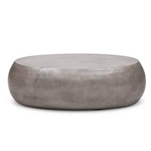 Modern Aluminium <b>Coffee</b> <b>Table</b> Silver Antique Finishing Oval Top <b>Low</b> Height Center <b>Table</b> for Living Rom and Bedroom - Product Image 3