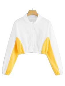 Sudaderas con Capucha y Cuello Alto para Mujer, Invierno, Cierre Corto, Transpirables, Forradas de Felpa, con Estampado, para Adultos - Product Image 4