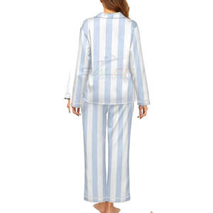 Ensemble de pyjama confortable avec ceinture élastique et ensemble de vêtements de nuit d'été en tissu léger pour femmes avec matériau respirant - Product Image 2