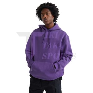 Sweat à capuche pour homme en coton 100% de haute qualité, polaire thermique coupe-vent 450g, personnalisable avec broderie, chaud et uni - Product Image 1