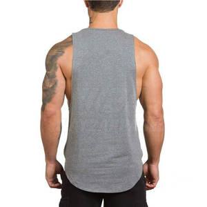 Camiseta sin mangas de gimnasio transpirable de secado rápido al por mayor Camiseta sin mangas de gimnasio de bajo precio Ropa de entrenamiento sin mangas Camiseta sin mangas para hombres - Product Image 5