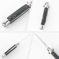 Couteau de poche pliable EDC OEM portable en acier 3CR13, couteau de chasse et de camping en plein air avec manche en résine