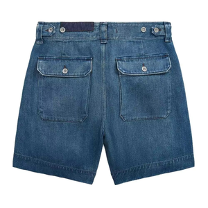 Custom Solid Color Streetwear <b>Men</b> Denim <b>Jeans</b> Shorts / Custom High Quality Vintage Acid Washed Summer <b>Men</b> Denim Shorts - Product Image 2