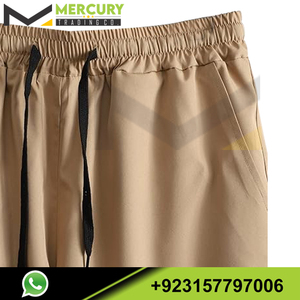 Conjunto de 2 piezas para hombre, conjunto de camisa con botones y pantalones cortos con cordón en la cintura, conjunto de calidad superior para hombre - Product Image 6