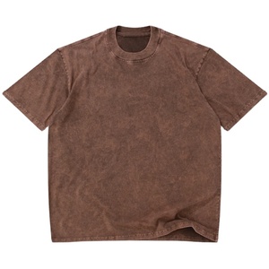 เสื้อยืดโอเวอร์ไซส์ทรงบ็อกซี่ ผ้าเจอร์ซีย์คอตตอน 100% คุณภาพสูง น้ำหนักมาก ไหล่ตก ทรงหลวม สำหรับผู้ชาย - Product Image 3