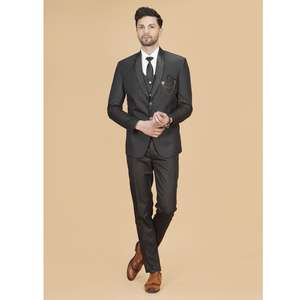 Traje Formal Negro Clásico para Hombre, el Más Vendido, Cómodo y a Medida para Reuniones Profesionales, Suministro Disponible en Todo el Mundo - Product Image 1