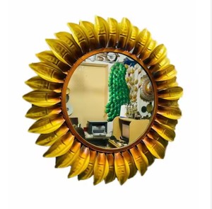 Espejo de pared de baño de vidrio Arte Lavabo decorativo Lavabo Círculo Espejos montados en la pared - Product Image 5