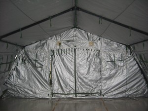 Tente d'hiver en tissu Oxford pour le camping en plein air, fabriquée en Chine, en gros, partenaire de la Croix-Rouge, tente de secours en cas de catastrophe - Product Image 5