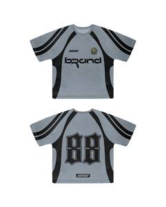 Diseño de logotipo personalizado Impreso Causal regular Equipado Ropa de hombre Venta completa Camisetas serigrafiadas de alta calidad para hombres - Product Image 3