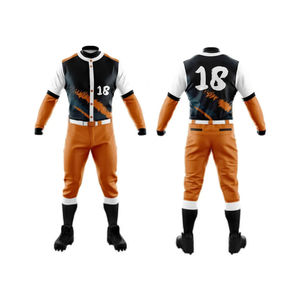 Uniforme de baseball personnalisé ODM OEM de haute qualité ensemble de pantalons en jersey de polyester à séchage rapide avec conception de sublimation personnalisée - Product Image 6