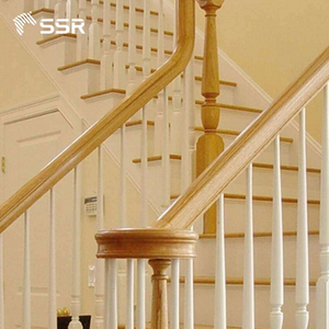 Barandilla de Madera de Caucho de Grado de Exportación SSR, Pasamanos de Madera Sólida para Escaleras y Proyectos de Componentes de Escaleras - Product Image 2