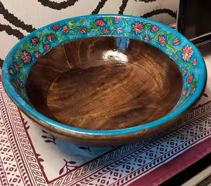 Bol de service de salade et de fruits en bois d'acacia ou de mangue de style nouveau pour la maison, la cuisine et la vaisselle de restaurant - Product Image 4