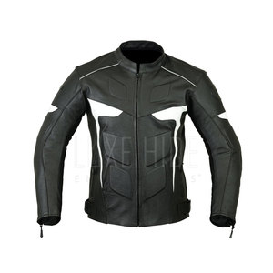 Nouveauté Veste de moto homme en cuir de haute qualité quantité minimale de commande bas Vestes de moto homme en stock - Product Image 1