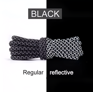 เชือกรองเท้าสะท้อนแสงกีฬาความปลอดภัยทางอุตสาหกรรมพร้อมบรรจุภัณฑ์แบบกำหนดเองบรรจุภัณฑ์คู่ - Product Image 2