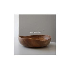 Bol jetable moderne en bois d'acacia écologique avec présentoir à fruits en stock, prix bas en Inde - Product Image 1