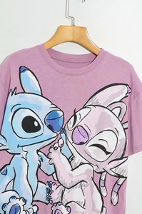 Camiseta transpirable de alta calidad para mujer, patrón sólido, gráfico de dibujos animados, estilo informal, Jersey, tela, impresión Digital - Product Image 4