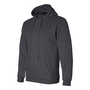 100% luxe coton hommes pull à capuche personnalisé brodé StreetWear lourd blanc uni pour l'hiver ODM approvisionnement - Product Image 2