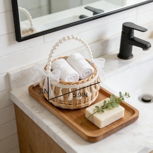 Handmade <b>Flower</b> Girl <b>Basket</b> with Pearl Handle Handmade Storage <b>Basket</b> Wholesale eco-friendly Made in Viet Nam - Product Image 2