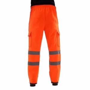 Pantalon de travail multi-poches pour homme, lavage rapide, respirant, 100% coton Oxford, coupe ajustée, sécurité routière - Product Image 6