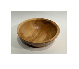 Bol rond en bois élégant, style rustique, fait main, pour servir salades, fruits, pain, centre de table, décoration de salle à manger ou de cuisine, style ferme. - Product Image 1