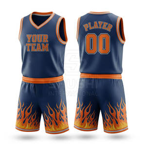 Ensemble d'uniformes de basket-ball professionnels grande taille, léger, à séchage rapide, vêtements de sport, directement de l'usine, 100% polyester, logo personnalisé - Product Image 2