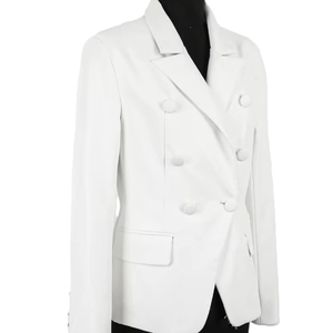 แจ็กเก็ตหนัง PU ของผู้หญิงแบบลำลองแจ็กเก็ตหนังแฟชั่นทันสมัยสีตามสั่ง - Product Image 5