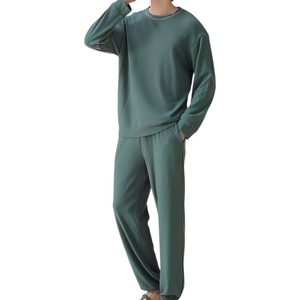 Luxury Cotton Sleep Set <b>Men</b> OEM Premium Breathable Loungewear Soft Comfortable Pajamas for Bulk Wholesale Buyers - Product Image 5