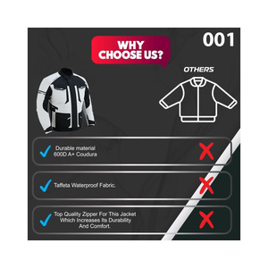 Chaqueta de lona Cordura duradera para hombre, resistente al agua y al viento, para uso en exteriores, para ciclistas y jinetes - Product Image 3