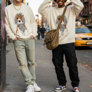 Sudaderas con Diseño Personalizado y Logotipo Personalizado Más Recientes, Sudaderas Lisas Baratas para Hombre, Sudadera Cuello Redondo Color Caqui - Product Image 3