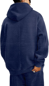 Tendance 100% coton pull hommes sweats à capuche Logo personnalisé sweat à capuche thermique à capuche homme à vendre - Product Image 4