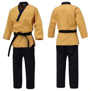 Costume de karaté gi noir sur mesure de haute qualité, vêtements d'arts martiaux pour le judo et le jiu-jitsu - Product Image 2
