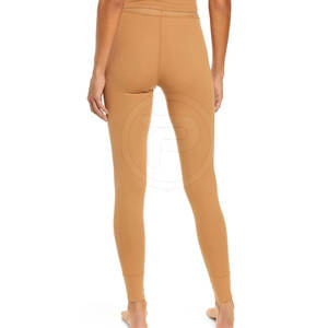 Leggings taille moyenne confortables et élégants pour femmes Meilleures ventes de pantalons de fitness fabriqués en usine avec fermeture à la taille élastique - Product Image 4