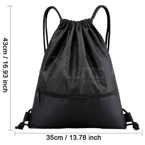 Sac de sport pliable en nylon de haute qualité, imperméable, avec cordon de serrage, coutures robustes et sécurité fiable pour le sport et les voyages - Product Image 3
