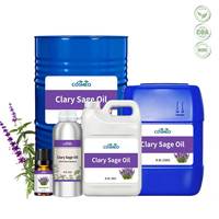 Huile Essentielle de Sauge Sclarée 100% Pure en Vrac, Qualité Supérieure, Extrait Naturel Frais de Plante, Prix de Gros Usine KSMA, Matière Première Cosmétique