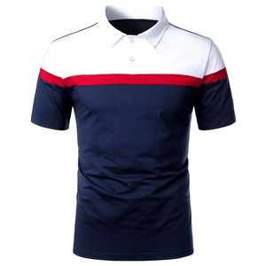 เสื้อยืดคอโปโลผ้าฝ้ายระบายอากาศสำหรับผู้ชายเสื้อเจอร์ซี่ผ้าฝ้าย100% ออกแบบใหม่ขายส่งจำนวนมาก - Product Image 1