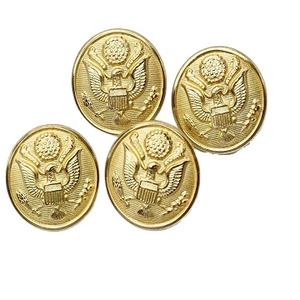 Boutons en laiton de style tige avec polissage et décoration de paillettes, sans plomb, pour blazers, manteaux, uniformes institutionnels, vêtements - Product Image 3