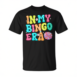 T-shirt retrò groovy In My Bingo Era, abbigliamento promozionale vintage - Product Image 2
