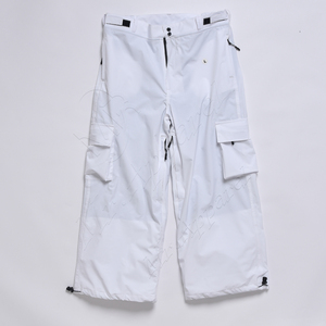 Pantalon de ski en polyester de haute qualité personnalisé OEM équipement de snowboard d'hiver coupe-vent et respirant à fermeture éclair durable - Product Image 1