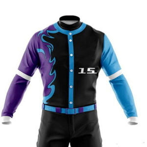 Uniformes de Béisbol Totalmente Personalizados, Hechos con Material Transpirable, Último Diseño, 100% Poliéster - Product Image 5