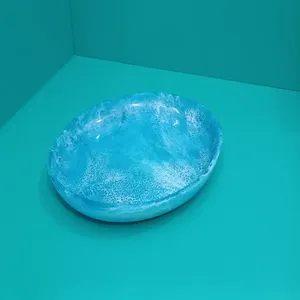 Bandejas de servicio de lujo de cerámica de tendencia de diseño europeo, platos personalizados de Color, cocina ecológica duradera, artesanía decorativa - Product Image 6