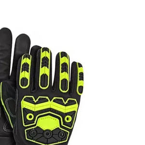 Gants de travail robustes respirants anti-vibrations en caoutchouc TPR de haute qualité avec logo personnalisé au dos TPR - Product Image 2