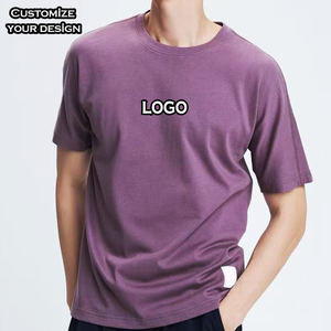 Wholesale Custom Printing 100% Cotton Oversize <b>Tshirt</b> <b>Men</b> Short Sleeve O-Neck Solid Pattern 220-260Grams Blank <b>Tshirt</b> Design - Product Image 3