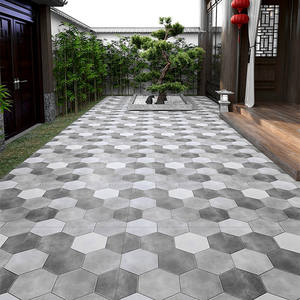Longstar 2024 Hotselling Vente en gros 600*600MM Carreaux de sol rustiques en porcelaine céramique avec effet <span class=keywords><strong>hexagonal</strong></span> <span class=keywords><strong>Carrelage</strong></span> <span class=keywords><strong>gris</strong></span> <span class=keywords><strong>clair</strong></span> et couleur - Product Image 4